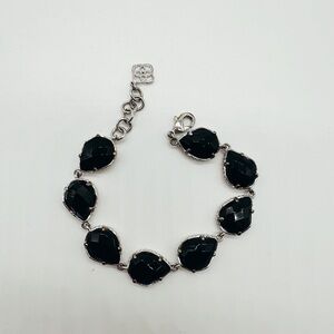 Kendra Scott Brynn Bracelet (Silver/Black)